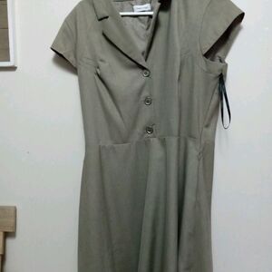 Calvin Klein Women's Beige Dress Size XL